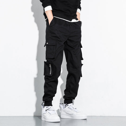 Cropped Pants Loose Cotton Casual Pants