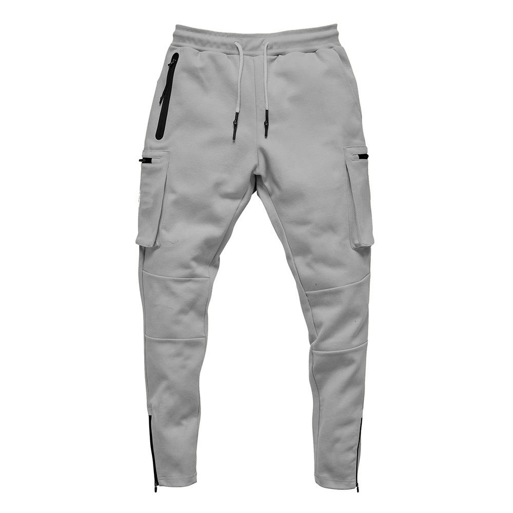 Men's Casual Fitness Trousers New Style Zipper Sports Trousers