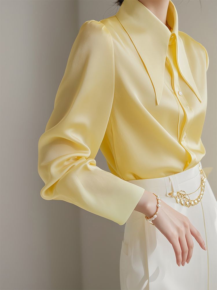 Light Ripe Yellow Long Sleeve Shirt