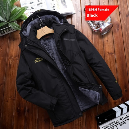 Men's Plus Size Loose Riding Windproof Mountaineering Cotton-padded Jacket