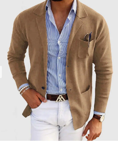 Men's Leisure Double Button Suit Jacket