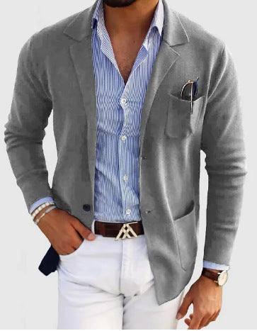 Men's Leisure Double Button Suit Jacket