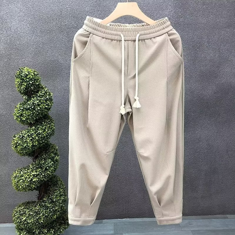 High-grade Elastic Waist Loose Casual Pants For Men