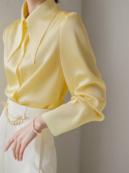 Light Ripe Yellow Long Sleeve Shirt