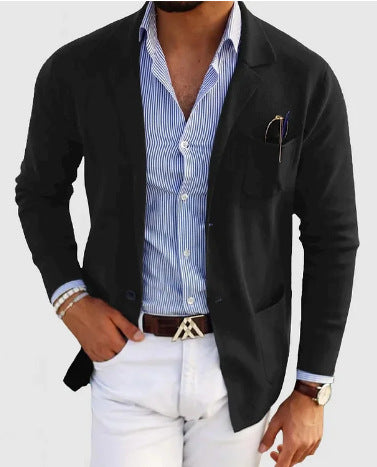 Men's Leisure Double Button Suit Jacket