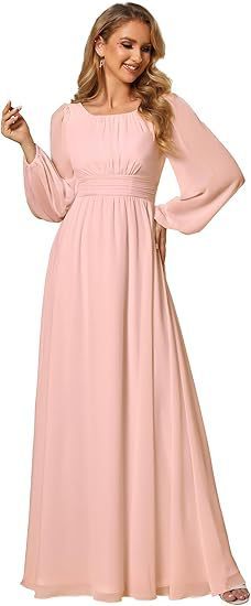 Women's Long Chiffon Evening Dress