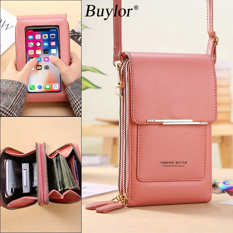 Women Bag Soft Leather Wallets Crossbody Shoulder Bags