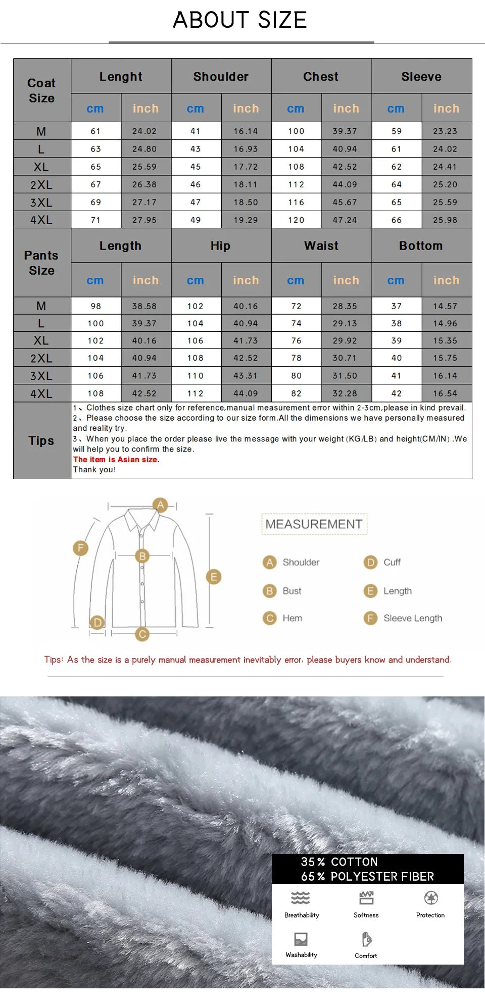 Suit men winter cashmere two-piece set of large-size casual sportswear suit suits for men loose coat