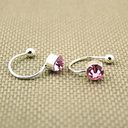 Clip On U Body Crystal Rhinestone Earrings