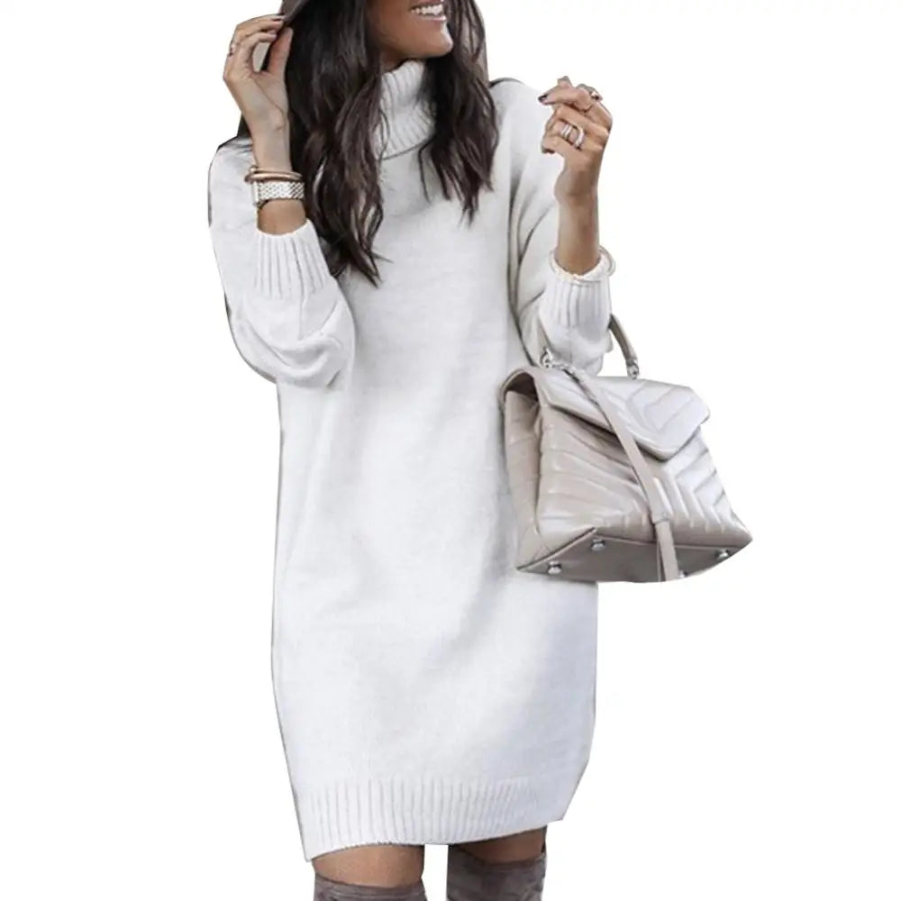 Knee-length sweater Dress Women