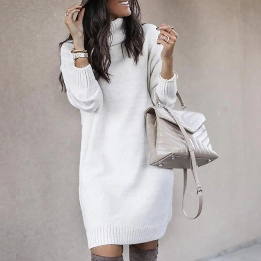 Knee-length sweater Dress Women