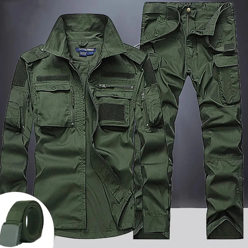 Outdoor Breathable Multiple Pockets Combat Training Military set.