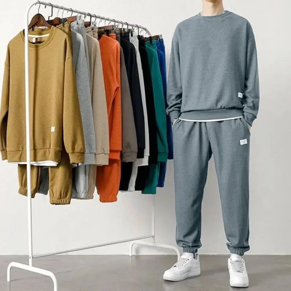 Casual Sports Sweatshirt Jogger Pants Set for Men