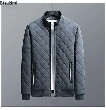 2024 Men's Thick Warm Bomber Jacket Coats