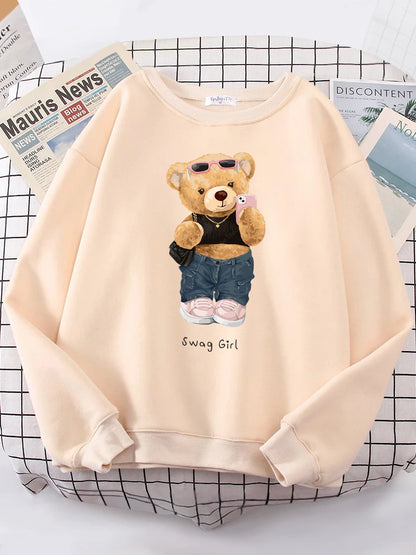 Teddy Bear Selfie Swag Funny Sweatshirt