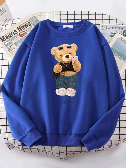 Teddy Bear Selfie Swag Funny Sweatshirt