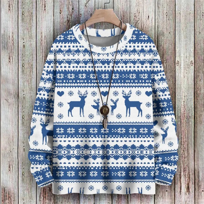 Christmas Long Sleeve Sweater Pullover Outerwear