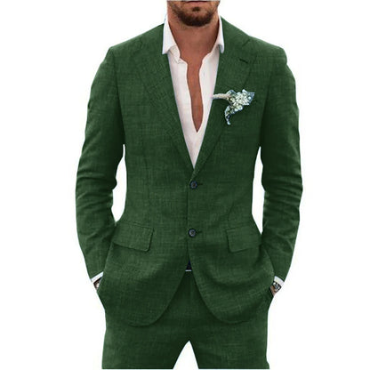 Men's Suit Lapel Collar Single-breasted 2 piece High Quality Blazer