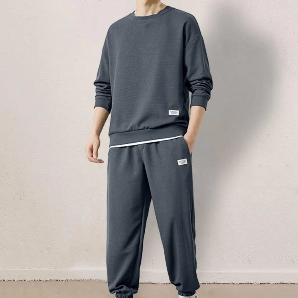 Casual Sports Sweatshirt Jogger Pants Set for Men