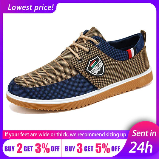 Men's Canvas Shoe Breathable Casual Shoes for Men