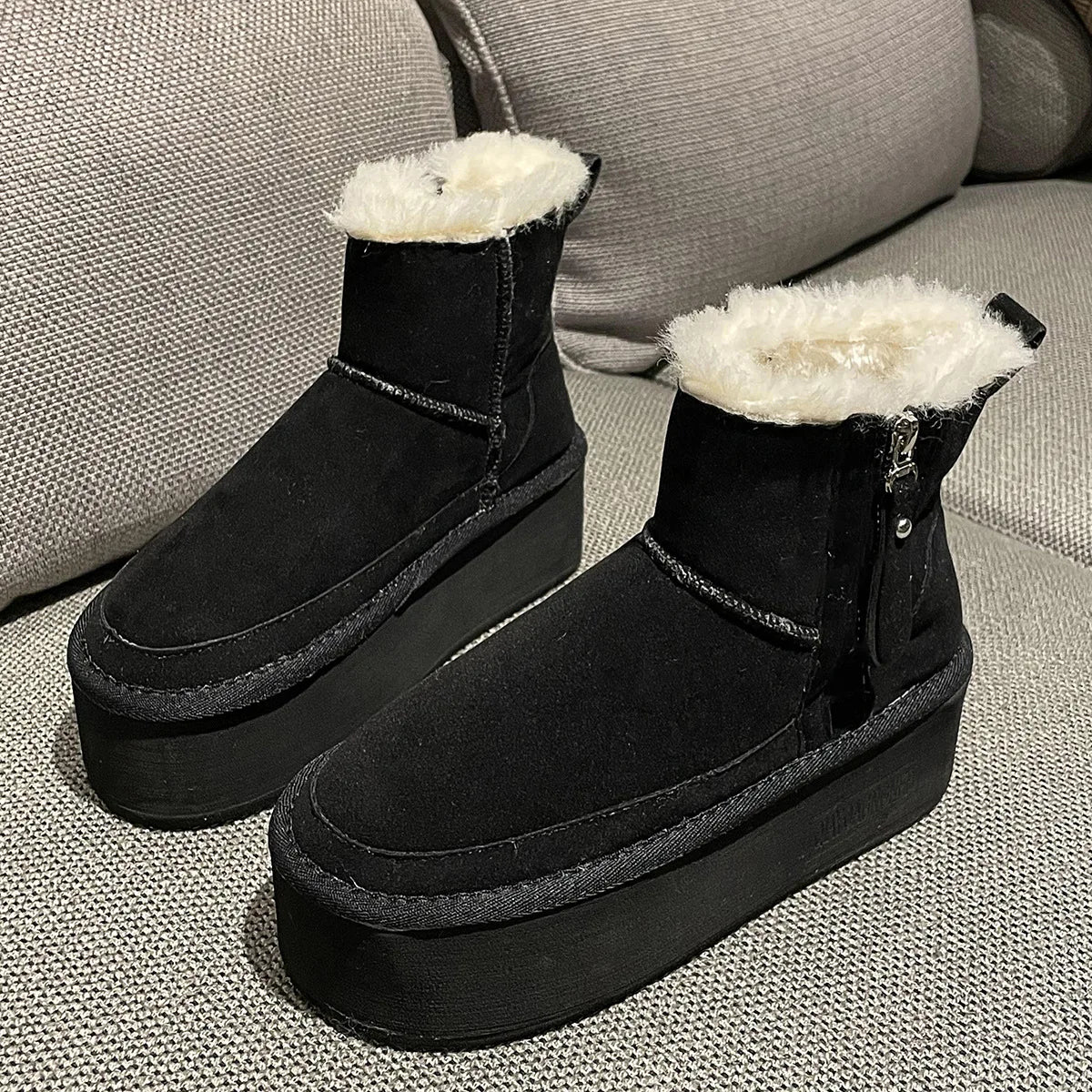 Boots Plush Comfort Cotton Shoes Winter