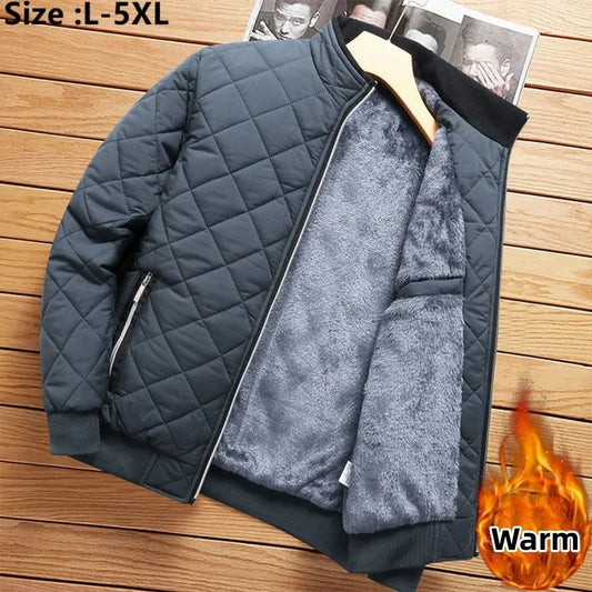 2024 Men's Thick Warm Bomber Jacket Coats