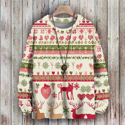 Christmas Long Sleeve Sweater Pullover Outerwear