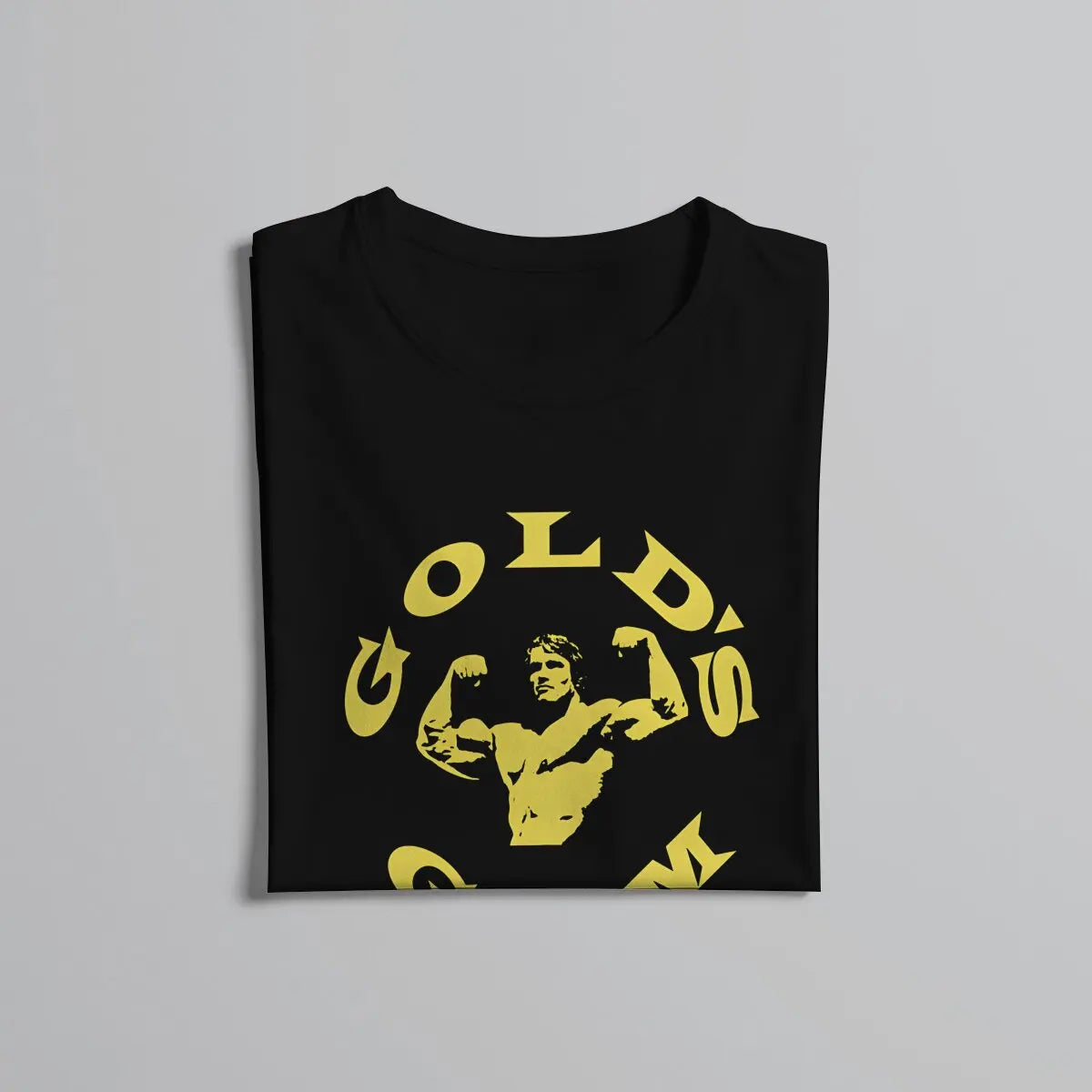 Arnold Schwarzenegger Golds Gym Print T Shirt Goth Men's Tees Summer Clothing Harajuku Crewneck TShirt