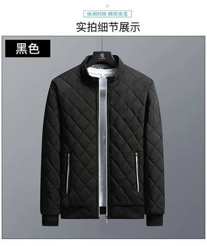 2024 Men's Thick Warm Bomber Jacket Coats