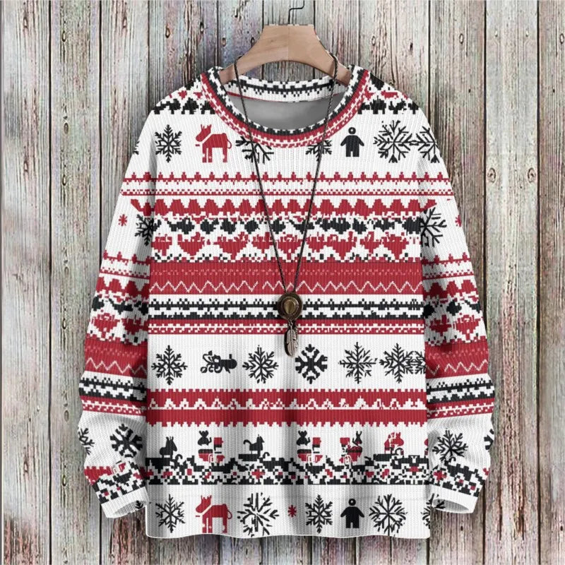 Christmas Long Sleeve Sweater Pullover Outerwear