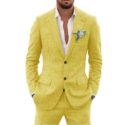 Men's Suit Lapel Collar Single-breasted 2 piece High Quality Blazer