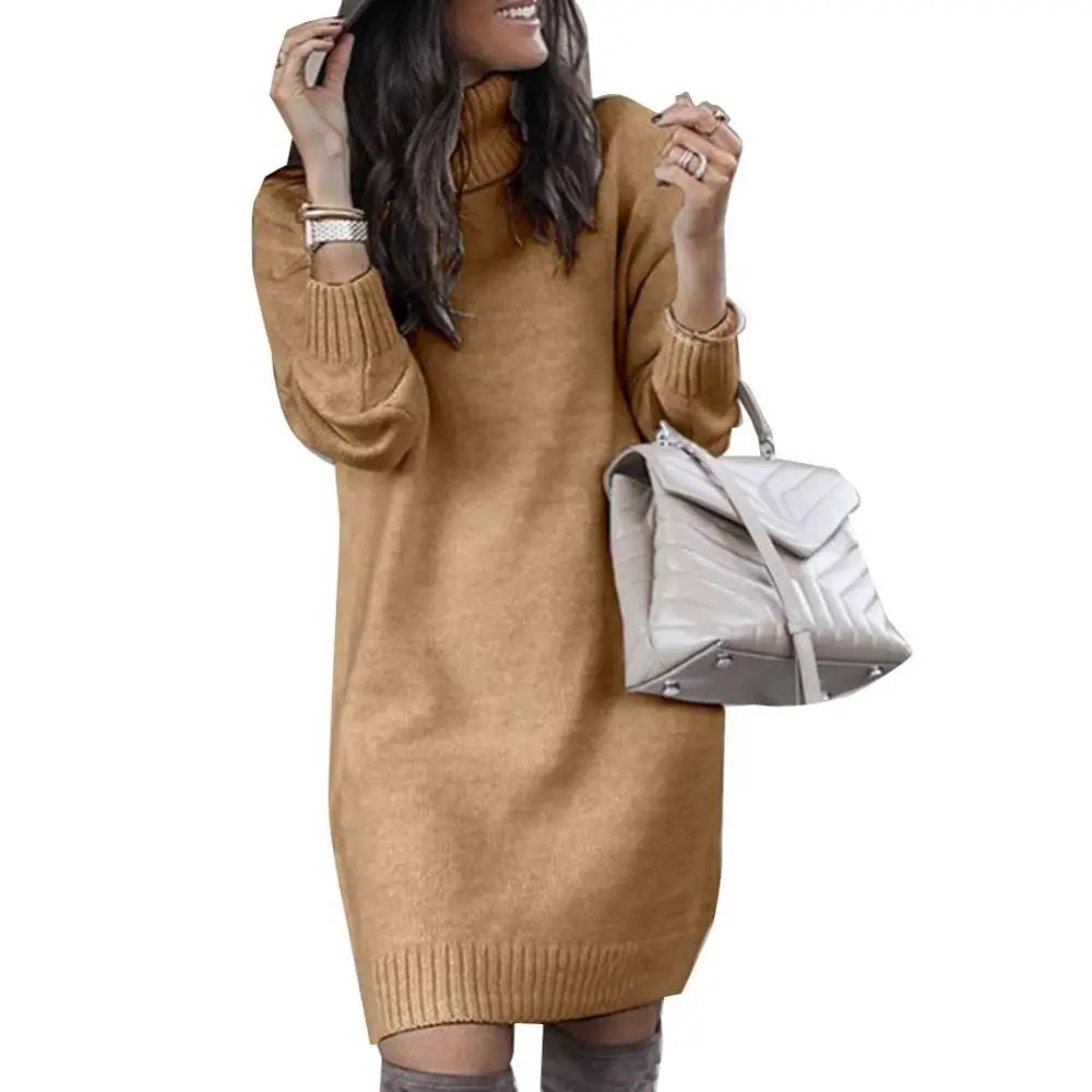 Knee-length sweater Dress Women