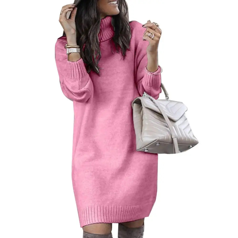 Knee-length sweater Dress Women