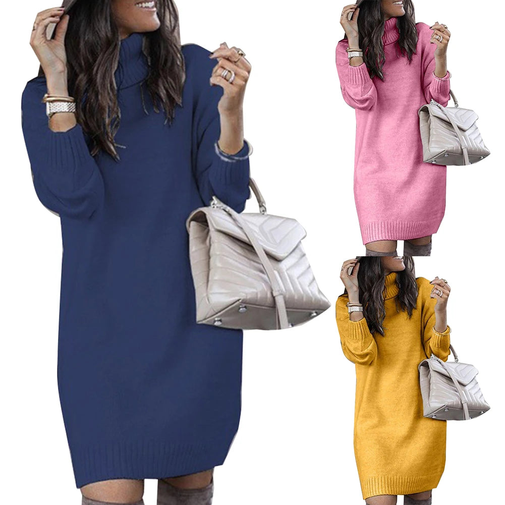 Knee-length sweater Dress Women