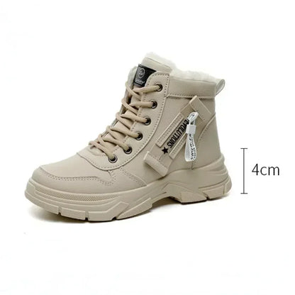 Thick-soled Women boots Warm Plus Velvet Cotton Shoes