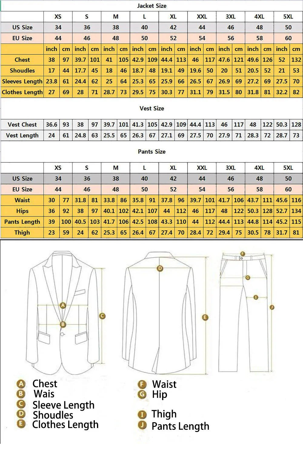 Men's Suit Lapel Collar Single-breasted 2 piece High Quality Blazer