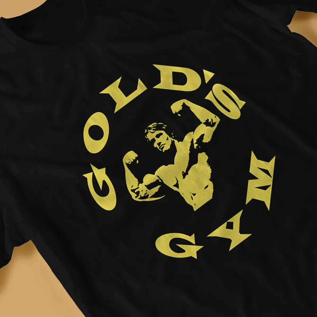 Arnold Schwarzenegger Golds Gym Print T Shirt Goth Men's Tees Summer Clothing Harajuku Crewneck TShirt