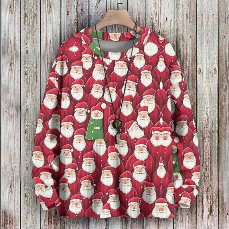 Christmas Long Sleeve Sweater Pullover Outerwear