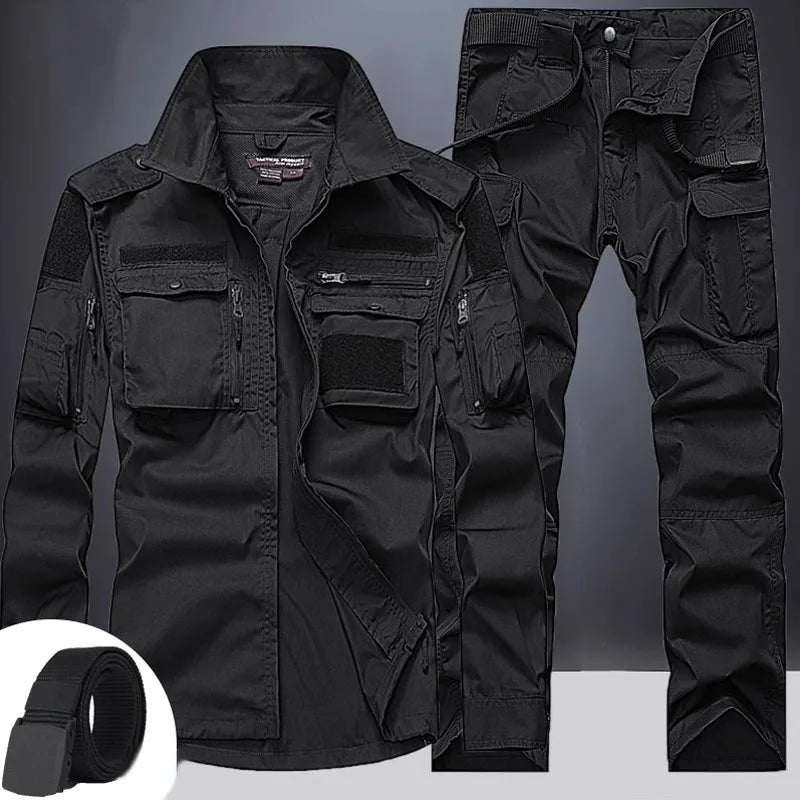 Outdoor Breathable Multiple Pockets Combat Training Military set.