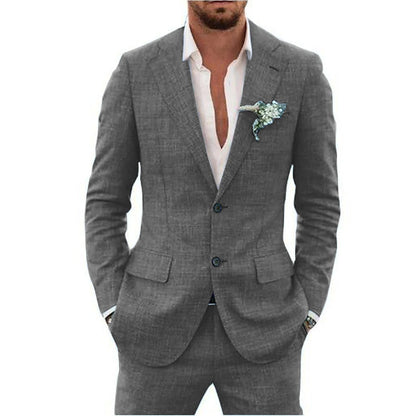 Men's Suit Lapel Collar Single-breasted 2 piece High Quality Blazer