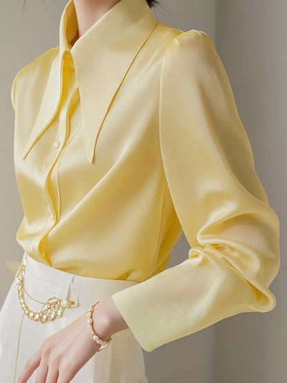 Light Ripe Yellow Long Sleeve Shirt