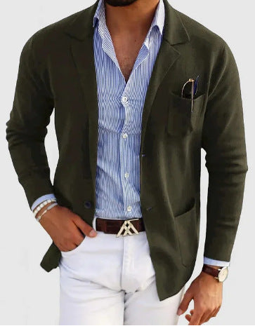 Men's Leisure Double Button Suit Jacket