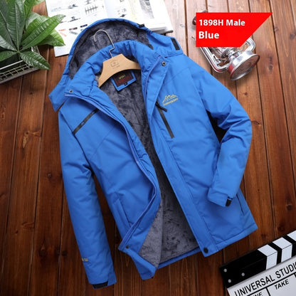 Men's Plus Size Loose Riding Windproof Mountaineering Cotton-padded Jacket