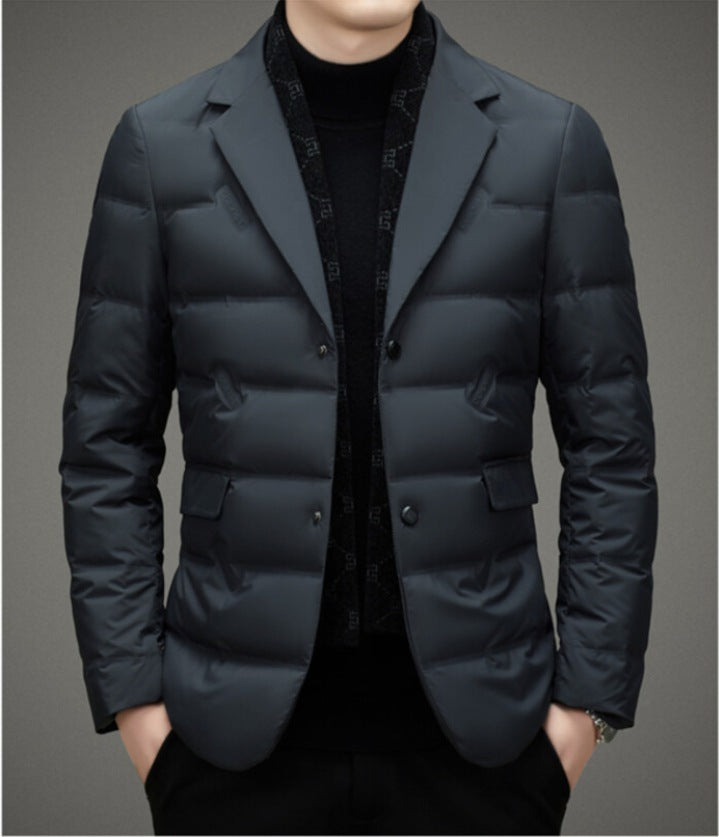 Remove Scarf Collar Suit Collar Down Jacket